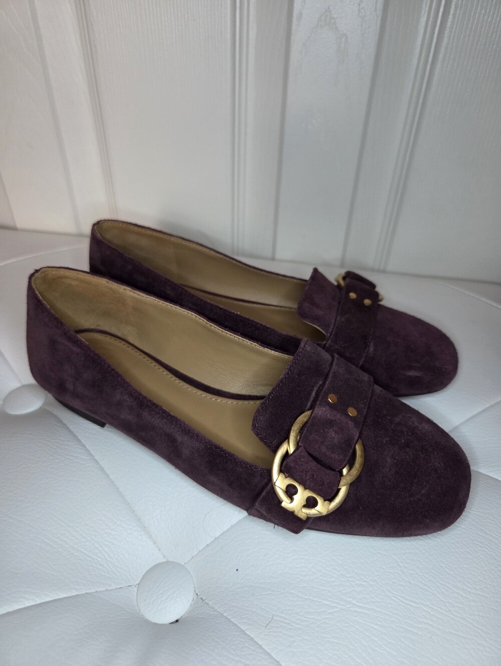 Tory Burch Suede Flats 5.5